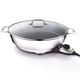 All-Clad Electrics Stainless Steel and Nonstick Surface Skillet 7 Quart 1800 Watts Temp Control, Cookware