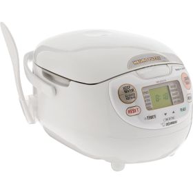 NS-ZCC10 5-1/2-Cup Neuro Fuzzy Rice Cooker and Warmer, Premium White