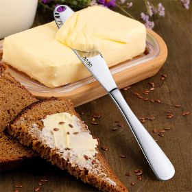 Stainless Steel Butter Spreader Knife With Handle, 3 In 1 Curler Slicer Knife, Butter Knife Spreader And Curler With Holes And Serrated Edge Cheese Kn (Option: 4 Piece Green)