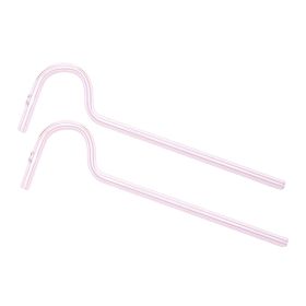 Anti Wrinkle Straw - Glass Anti-wrinkle Drinking Straws, Clear Reusable Straws With Cleaning Brush - Eco-Friendly Alternative To Plastic - Cleaning Br (Option: 4 Piece Green)