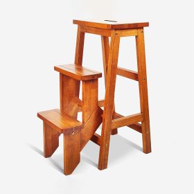 Multifunction Usage Wood Step Stool (Type: Style A, Color: As pic show)