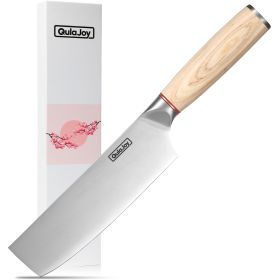 Vegetable Cleaver - Japanese Cleaver 6.5 Inch Chopping Knife High Carbon Stainless Steel Knives With Wooden Handle 6.5 Inch Cleaver Knife (Option: 4 Piece Green)